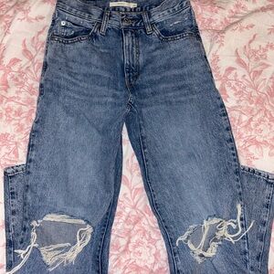 Levi’s Distressed Blue Jeans